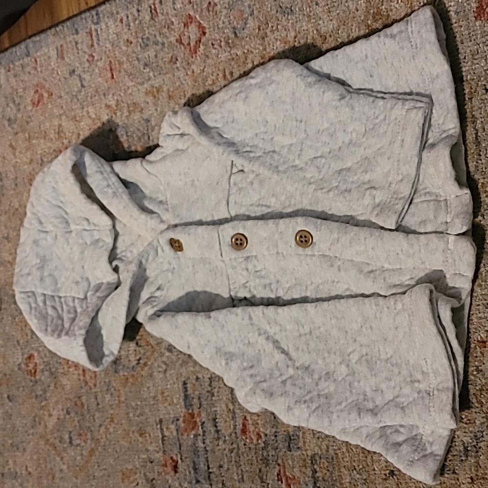 BABY BUTTON UP HOODIE
